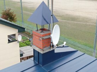 工事後の煙突の様子