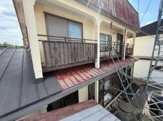 バルコニー撤去前の様子