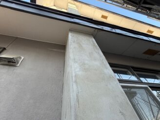 軒天工事の様子