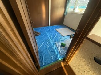 内装工事中の様子