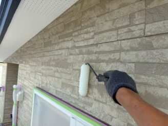 外壁塗装の様子