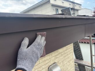 ケレン作業の様子