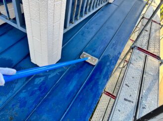 ケレン作業の様子