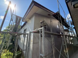 足場設置の様子