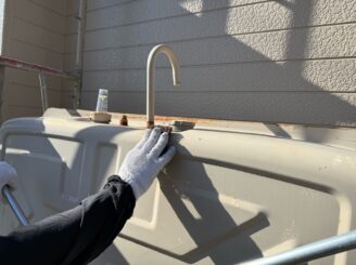 ケレン作業の様子