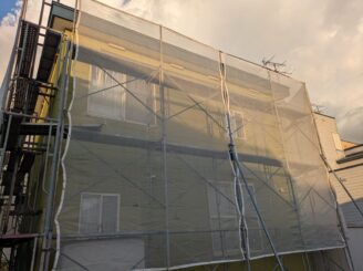 足場組立後の様子