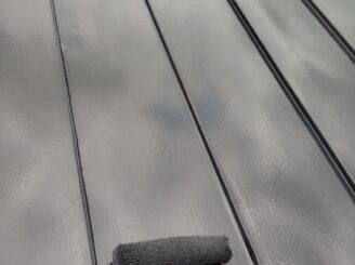 屋根塗装の様子