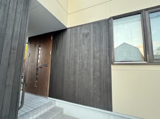 施工後の玄関の様子