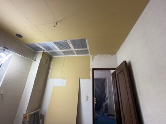 内装工事中の様子