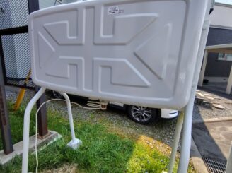 灯油タンク塗装後の様子