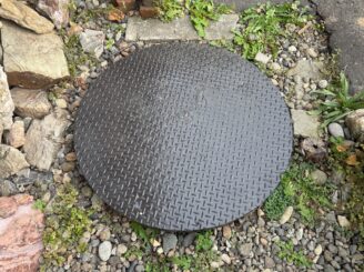 塗装後の融雪槽の様子