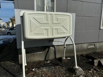 灯油タンク塗装後の様子