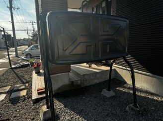 灯油タンク塗装後の様子