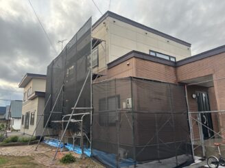 足場組立後の様子