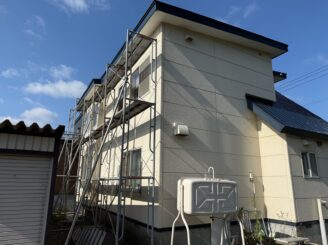 足場組立後の様子