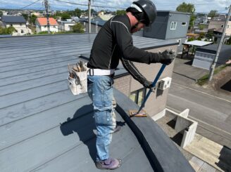 ケレン作業の様子