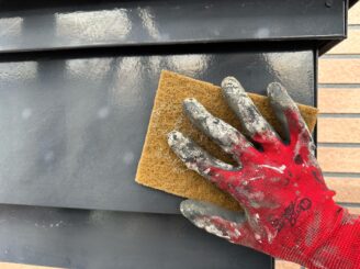 ケレン作業の様子