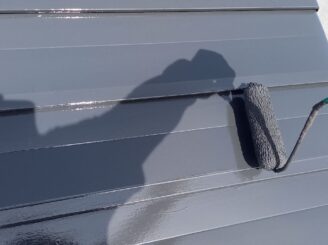 屋根塗装の様子