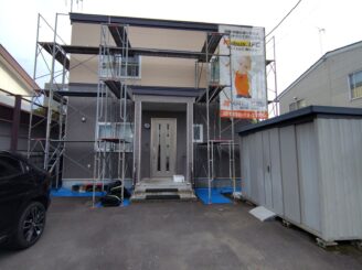 足場組立後の様子