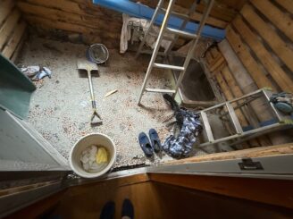 浴室交換工事の様子