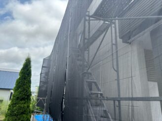 足場組立後の様子