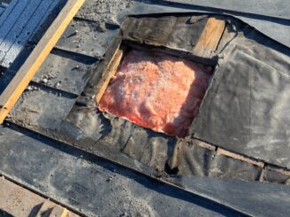 煙突撤去の様子