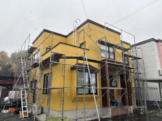 足場組立後の様子