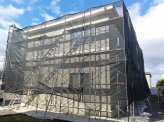 足場組立後の様子