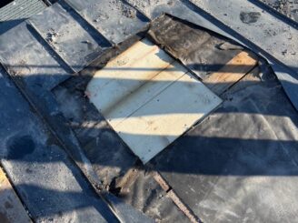 煙突撤去の様子