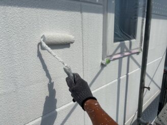 外壁塗装の様子
