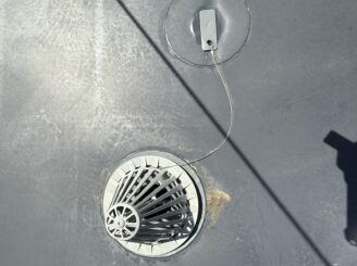 シート防水工事の様子