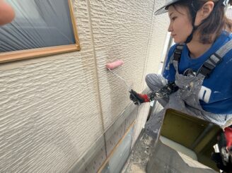 外壁塗装の様子