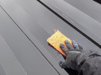 ケレン作業の様子