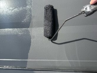 屋根の塗装の様子