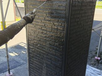 クリヤー塗装の様子