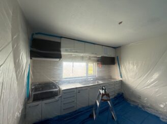 工事中のようす