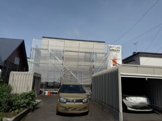 足場組立の様子