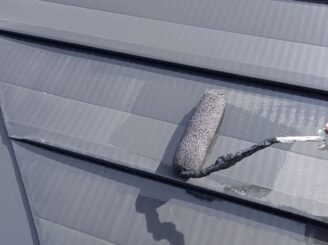 屋根塗装の様子