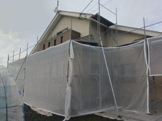 足場組立後の様子