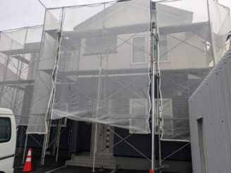 足場組立後の様子