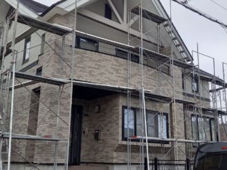 足場組立後の様子