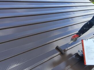 上塗り塗装の様子