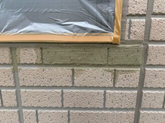 外壁補修の様子