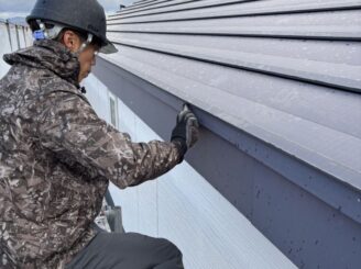 ケレン作業の様子