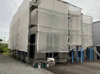 足場組立後の様子