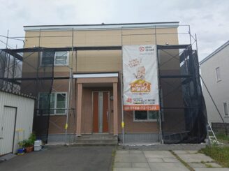 足場組立後の様子