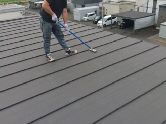 ケレン作業の様子