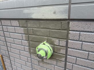 外壁補修の様子