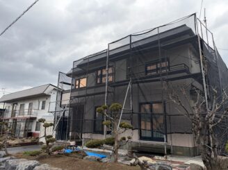 足場組立の様子